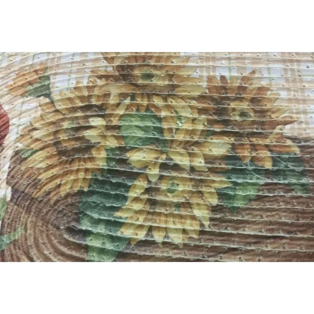 OVAL BRAIDED KITCHEN RUG RED (20